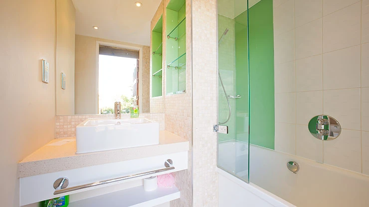 Each Atlantic Surf Pod features a modern private bathroom