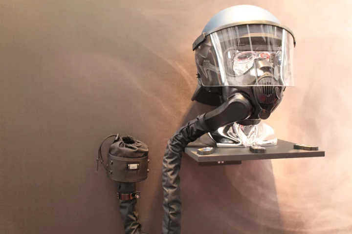 The HMK150 is a new respirator-helmet from Avon Protection for chemical, biological, radiological and nuclear protection