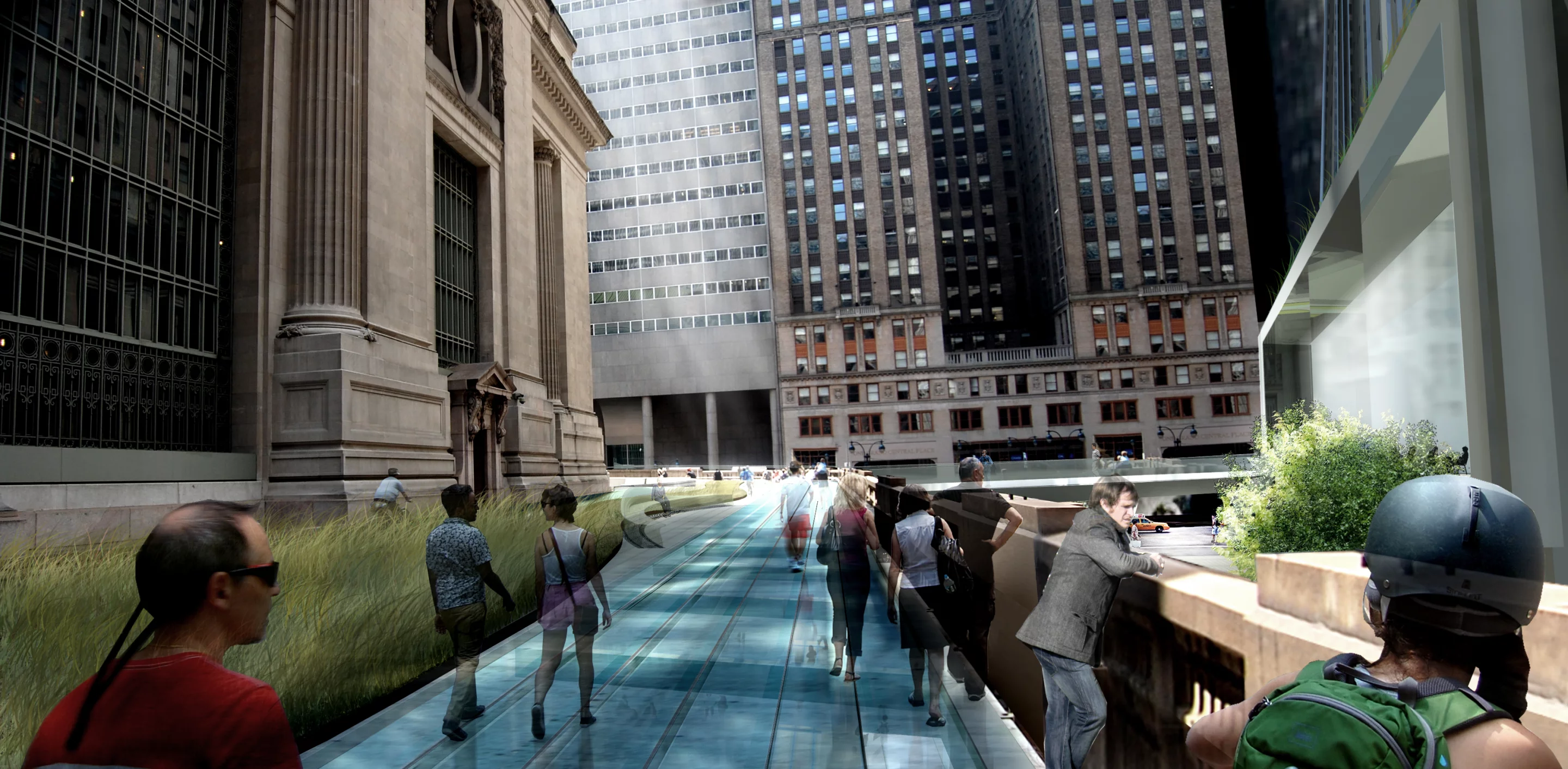 WXY's glass-floored high walk (Image: WXY)
