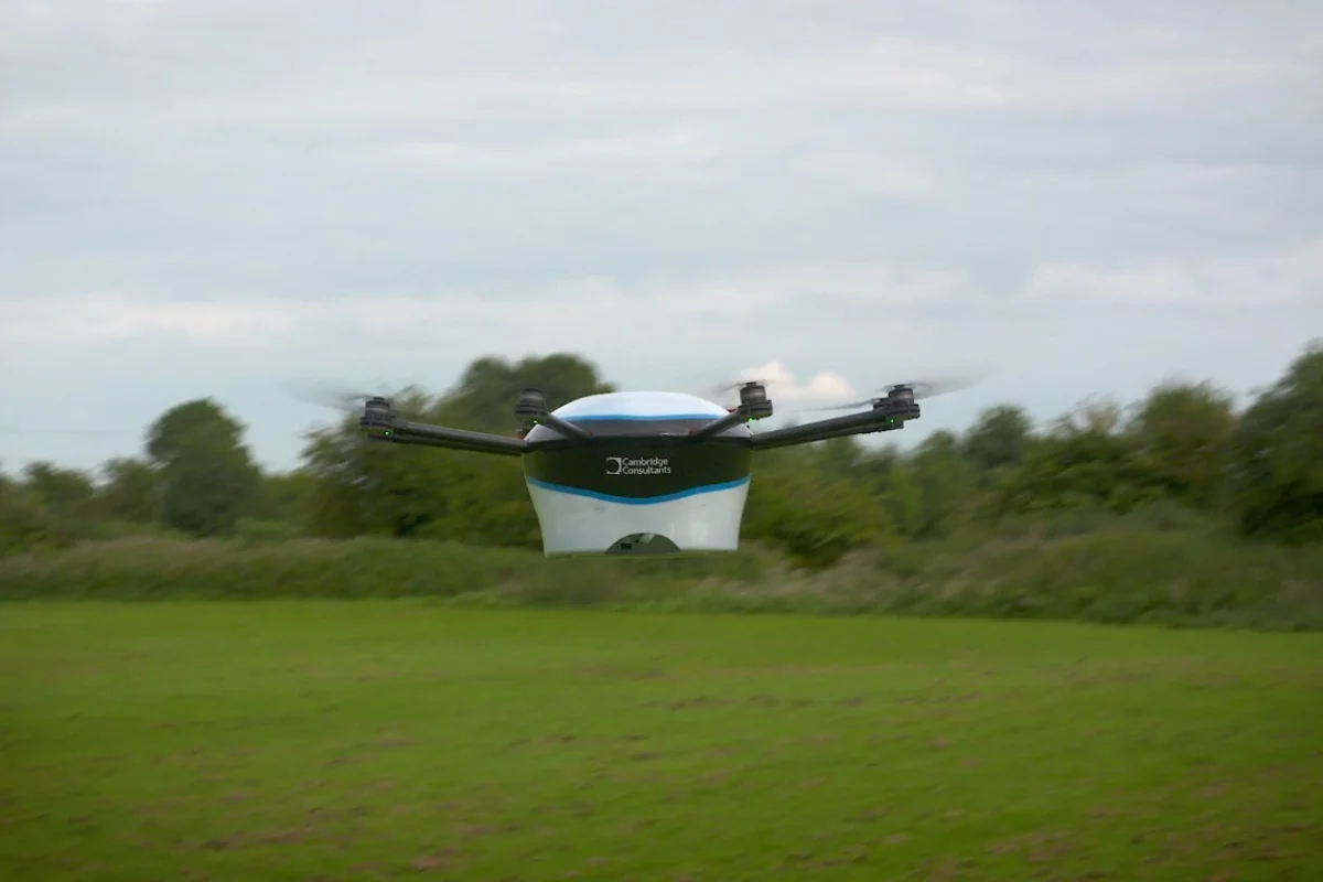 The real-life DelivAir octocopter demo drone