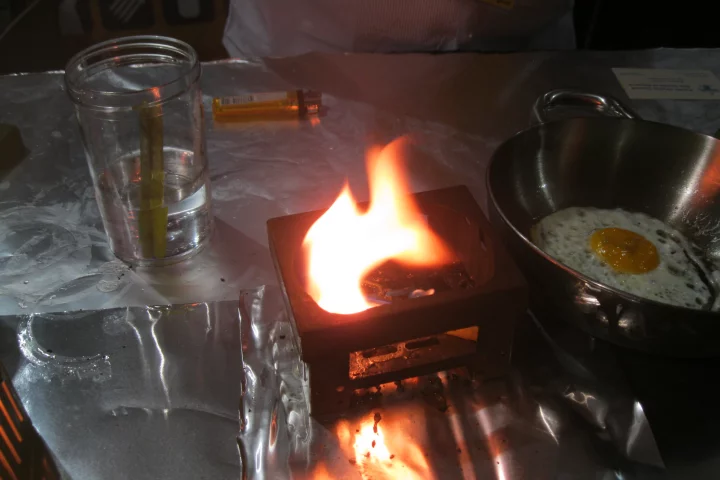 When used in a stove, a few Flamesticks put out quite a flame