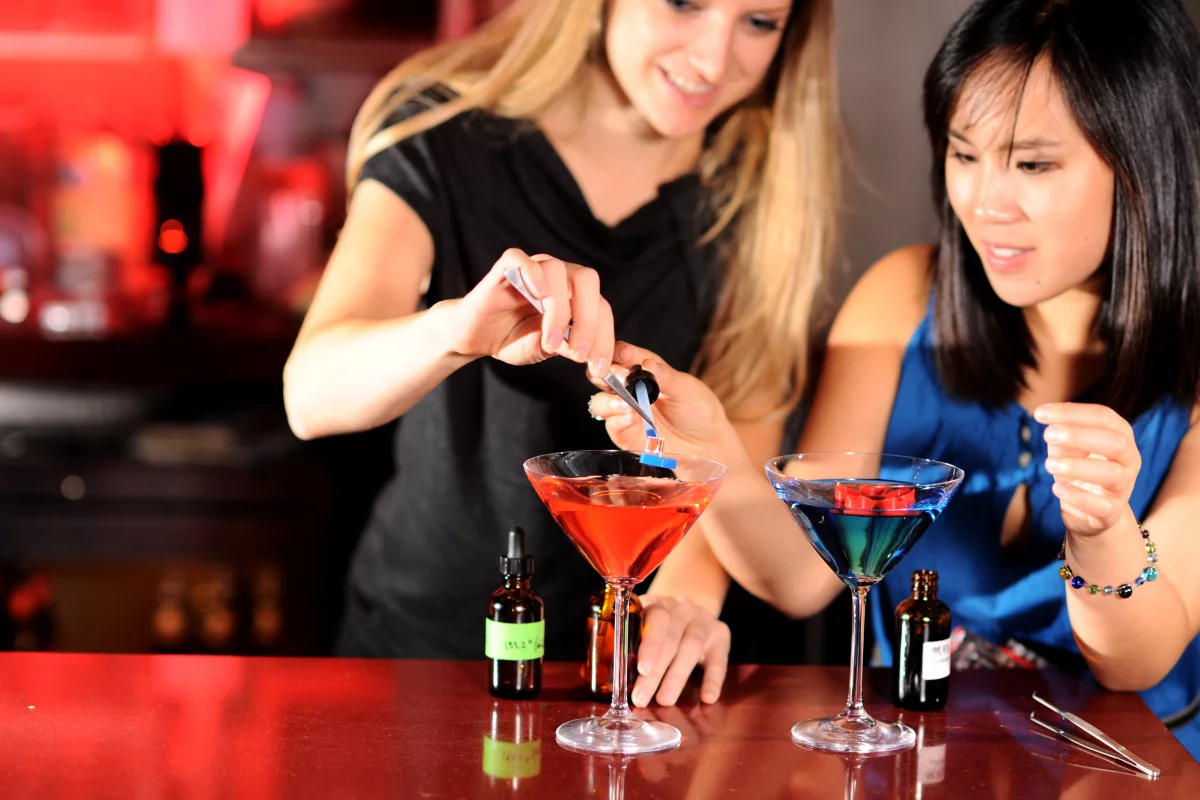 A "cocktail boat" is a novel way to serve a drink inspired by natural phenomena (Photo: Michelle Nicole Photography)