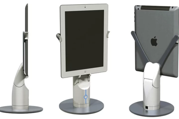 Revolve Robotics has developed an interactive tablet stand allowing you to pan and tilt during video calls