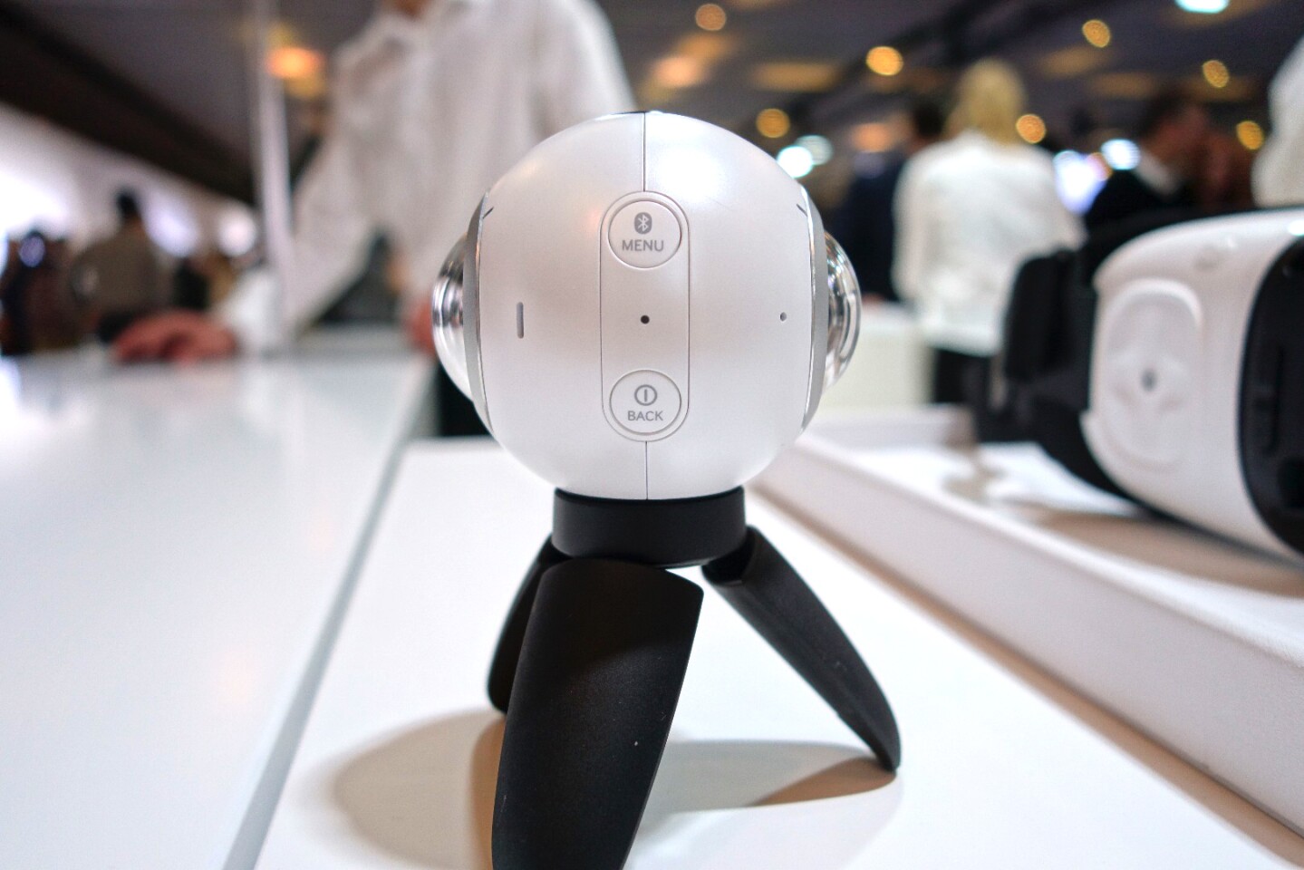 The Gear 360 is dustproof and water-resistant