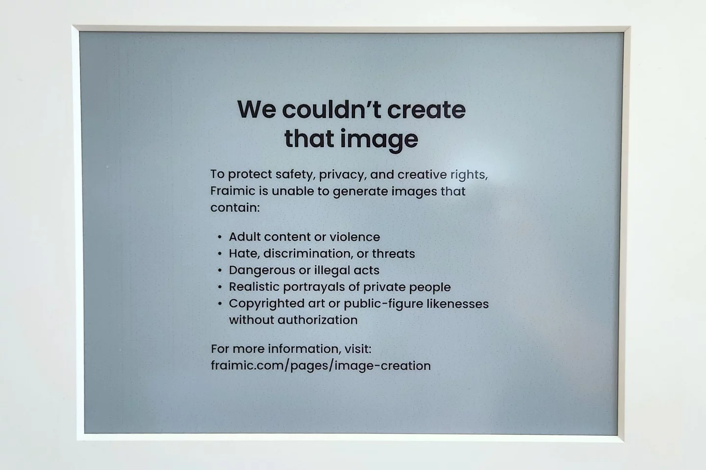 Sometimes it'll hiccup, like when I used a prompt asking for a robot raven in the style of Banksy and trash Polka. Ultimately, your art is at the hands of OpenAI when it boils down to it.