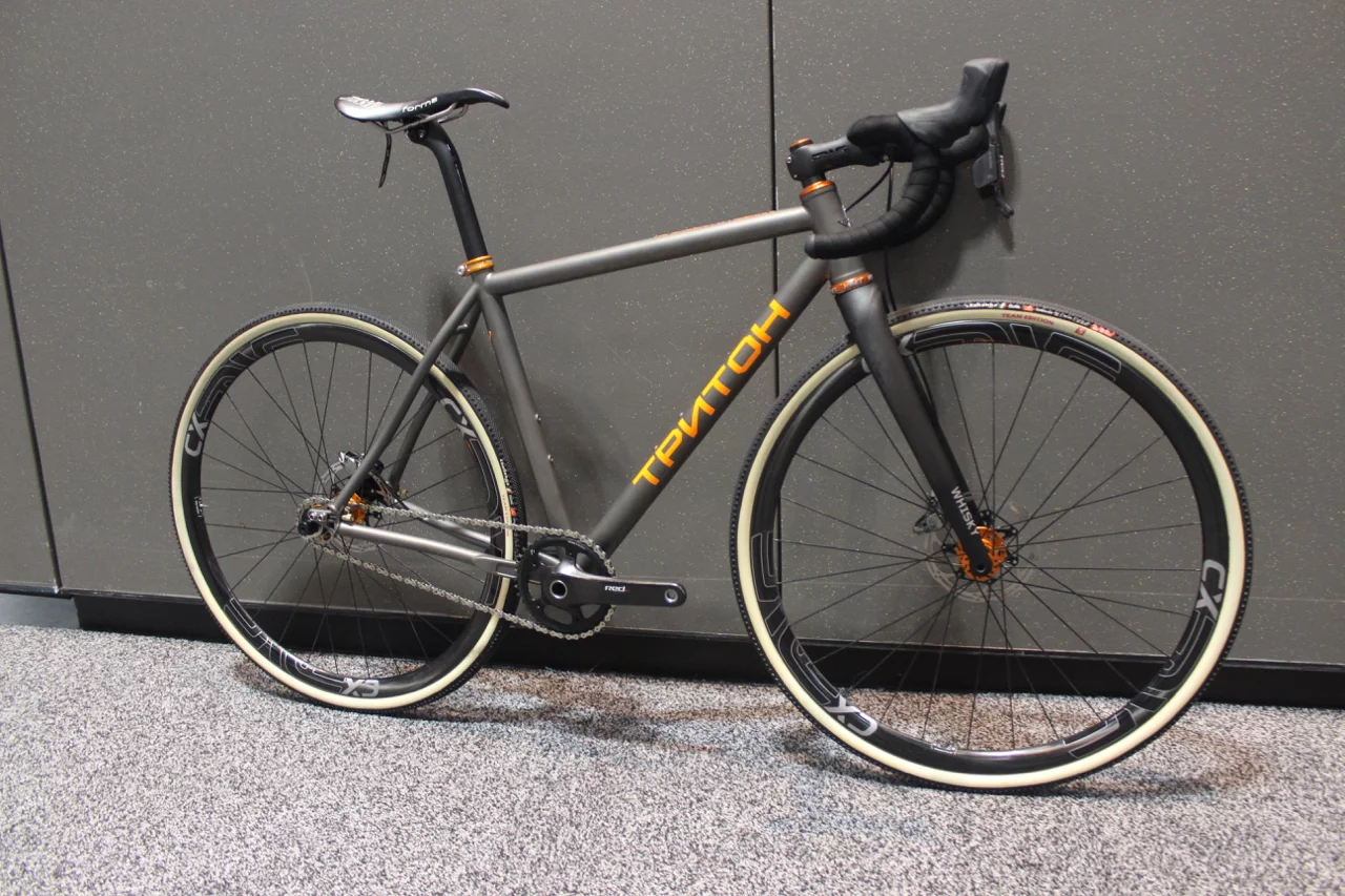 A titanium cross bike from Russia's Triton Bikes