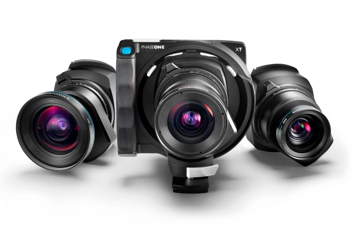 The Phase One XT medium format camera system is made up of three parts: a digital back, a camera body and one of three Rodenstock lenses