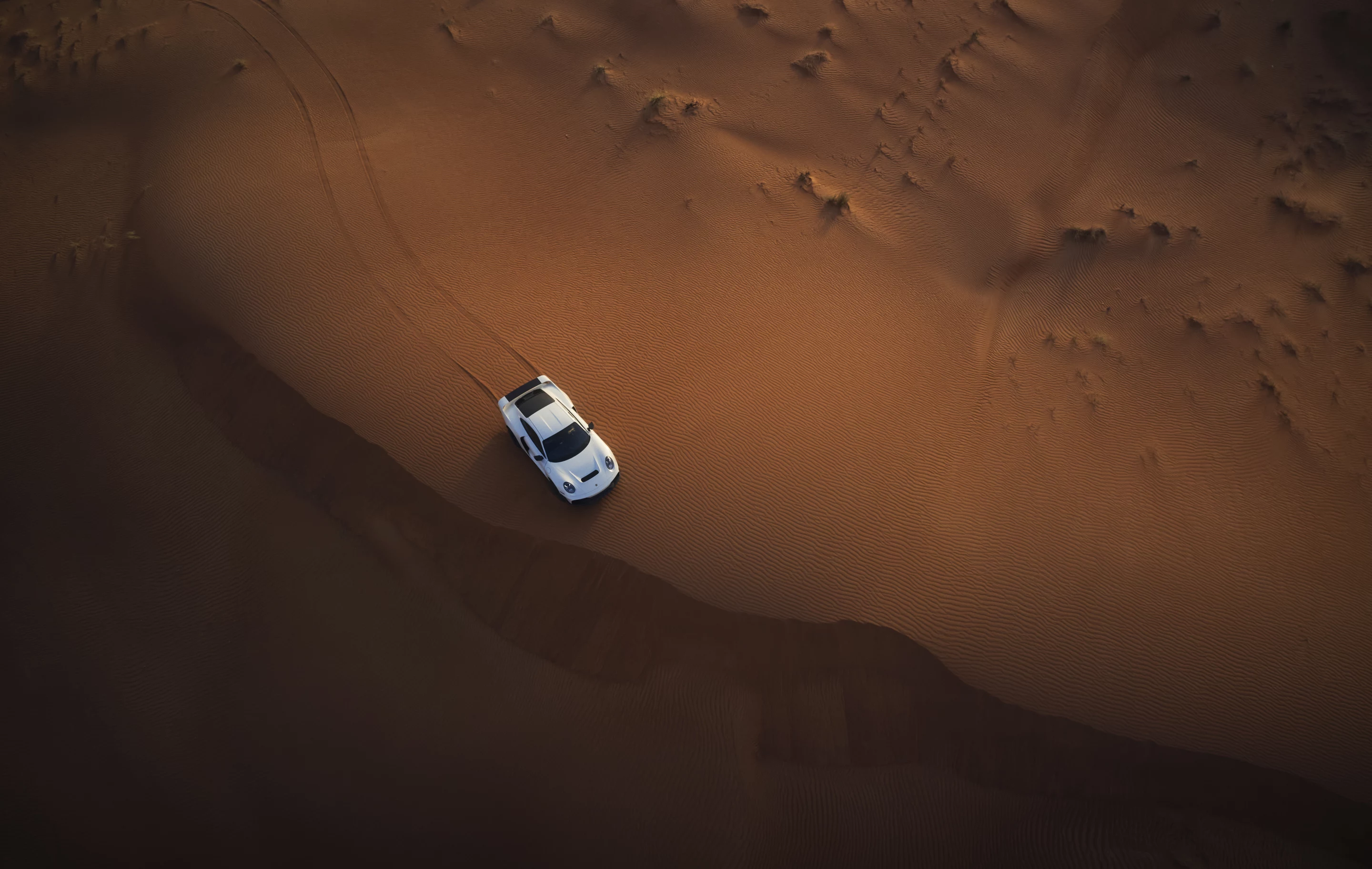 Gratuitous aerial desert shot