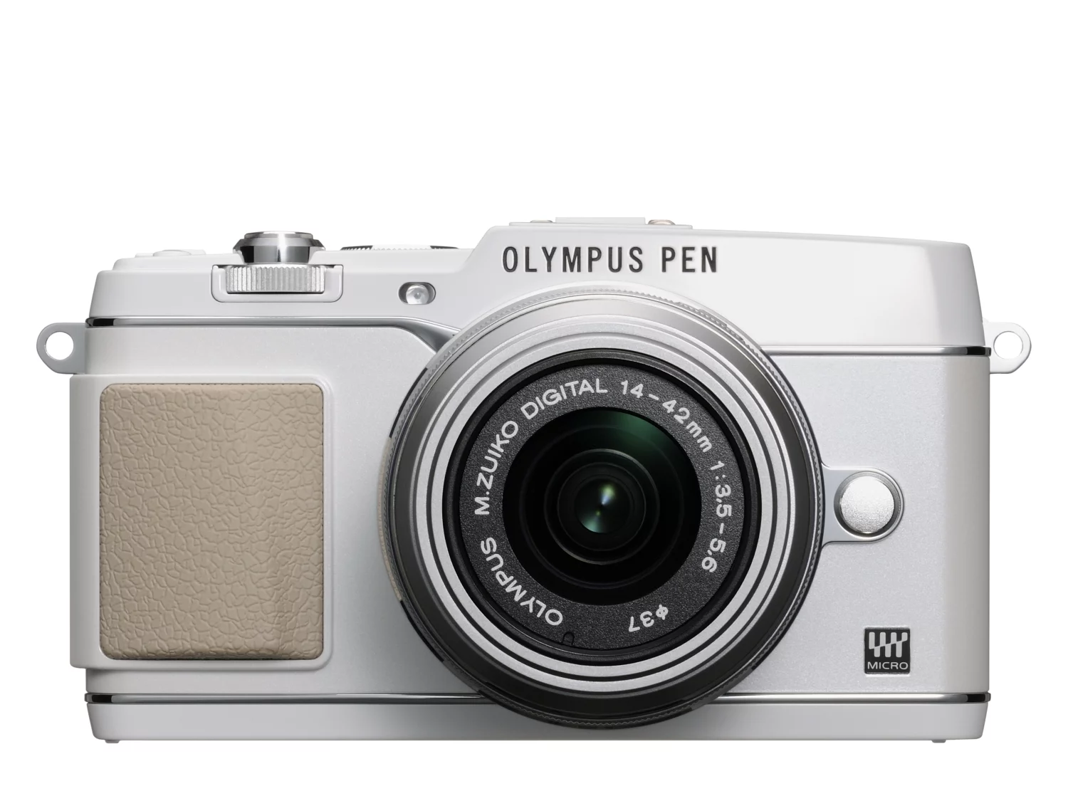 The Olympus PEN E-P5 measures 122.3 x 68.9 x 37.2ｍｍ (4.8 x 2.72 x 1.46 inches) and weighs 420g (14.82 oz)