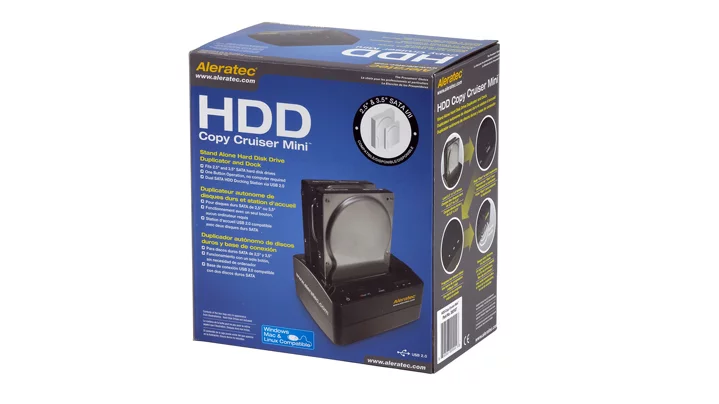 The Aleratec HDD Copy Cruiser Mini hard disk drive duplicator