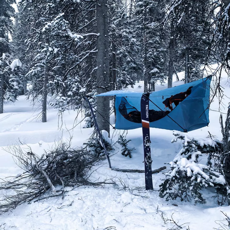 Along with making a Haven better suited to permanent installation in a backyard, the Safari's rugged construction prepares it for tougher year-round adventures (skis not included)