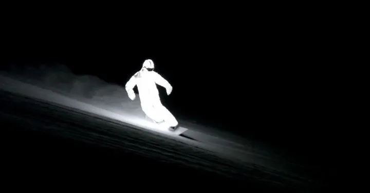 A bright apparition shreds