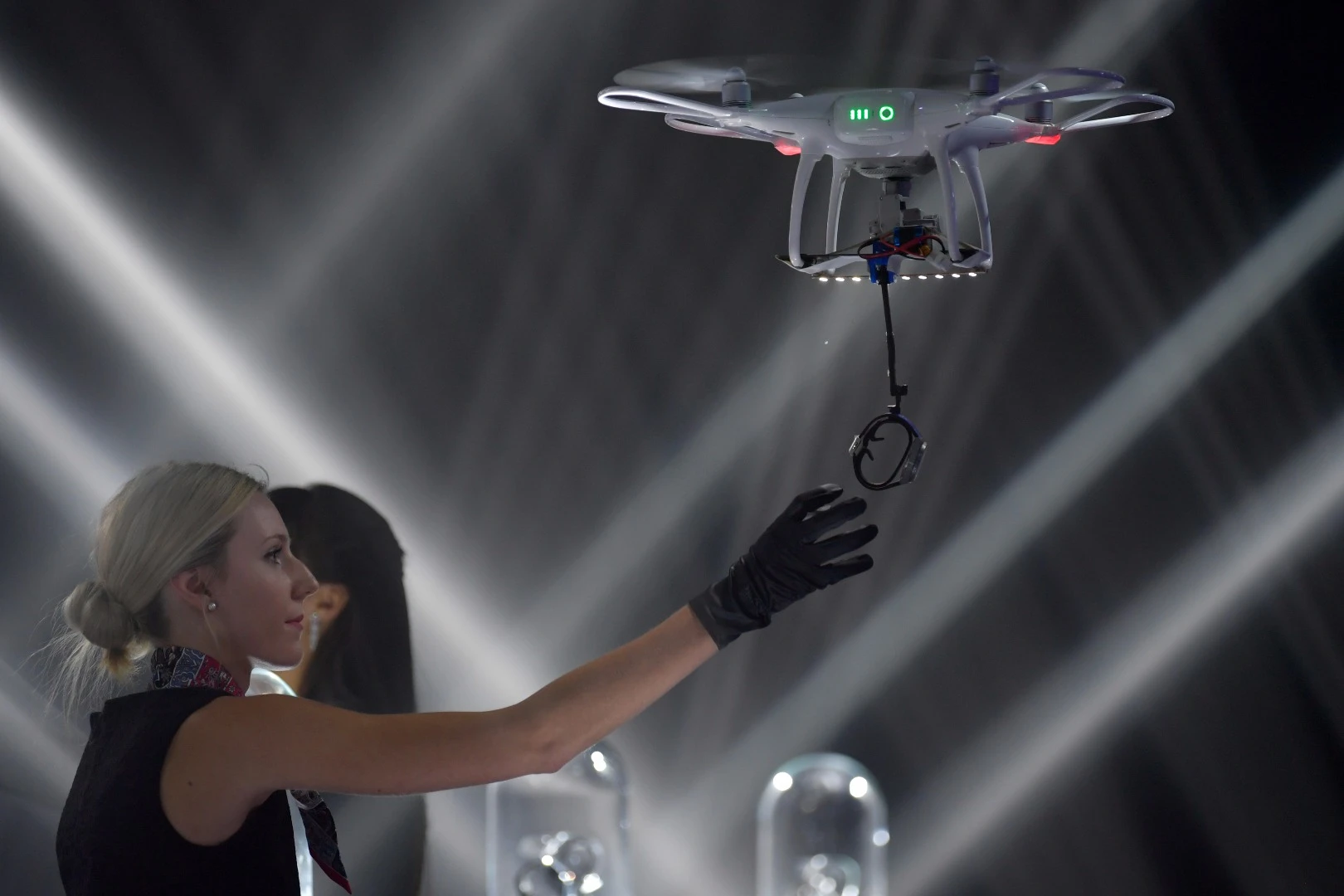 The Zenith Defy Lab being delivered by drone at its debut