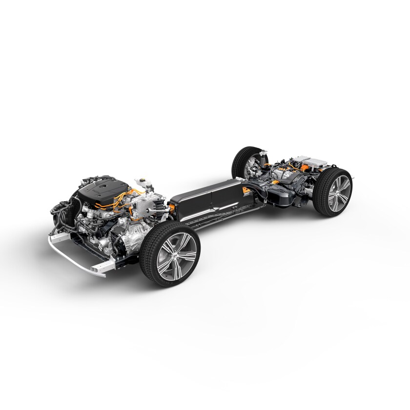 New Volvo S60 T8 Plug-in Hybrid chassis is built on the Scalable Product Architecture the S60 shares with the V60 wagon