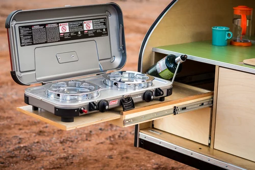 A Coleman cooktop is also an option