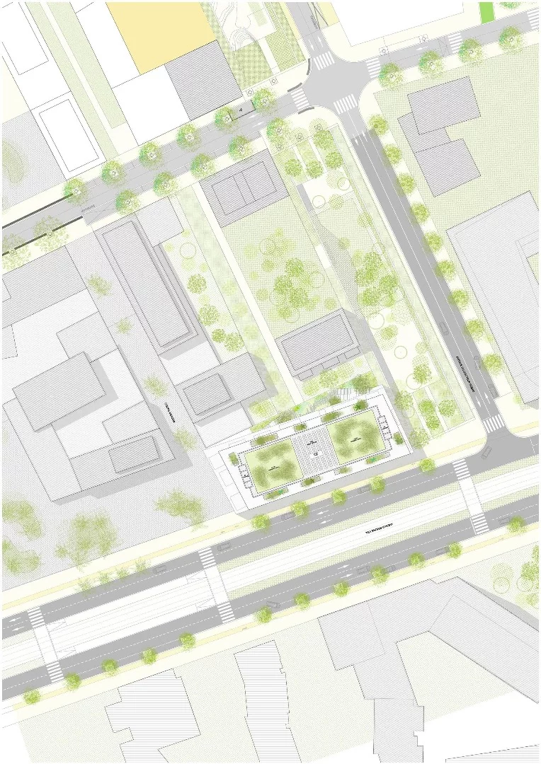 Architectural drawing of Offices With Terraces