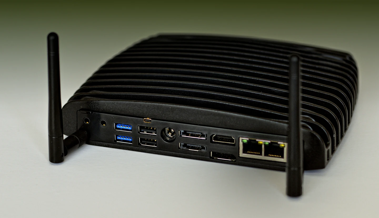 The Intense PC benefits from 802.11b/g/n Wi-Fi technology, with two antennas