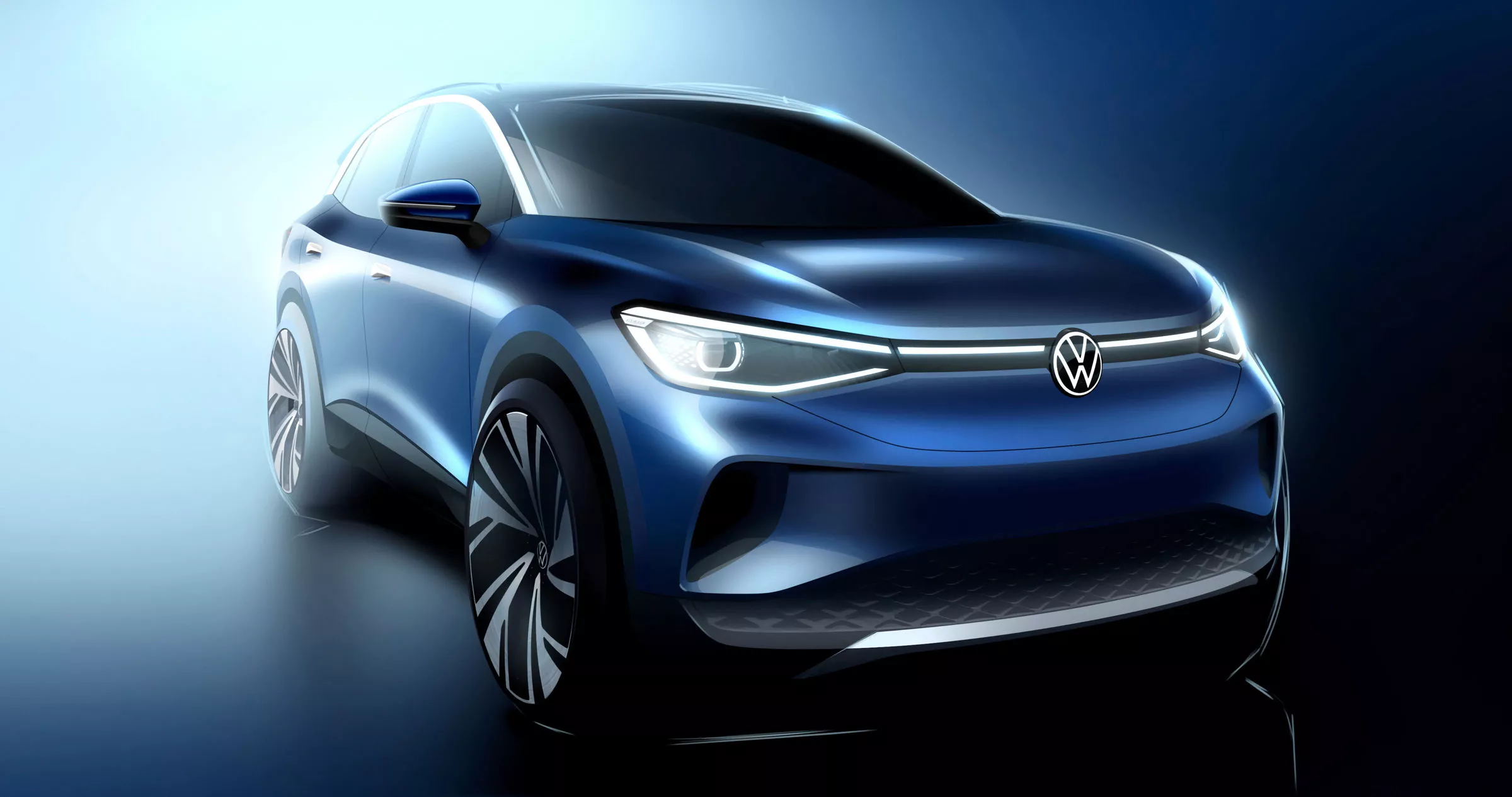 Initial ID Crozz conceptual drawings teased what was to become the production model ID.4