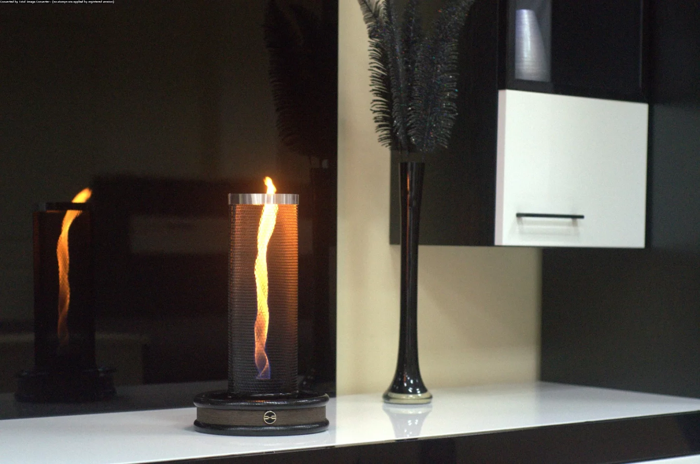Flameflex uses the kind of clean-burning ethanol fuel readily found at many retailers