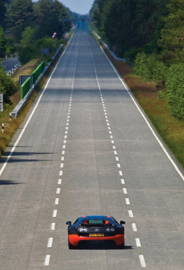 The Bugatti Veyron Super Sport in its natural habitat