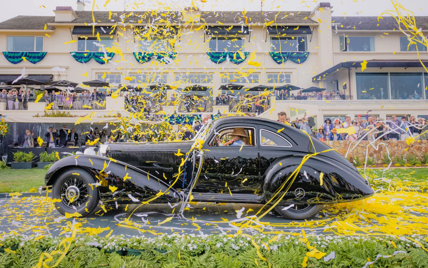 Best Of Show at the 2021 Pebble Beach Concours d'Elegance was this 1938 Mercedes-Benz 540K Autobahn Kurier from The Keller Collection at The Pyramids, Petaluma, California