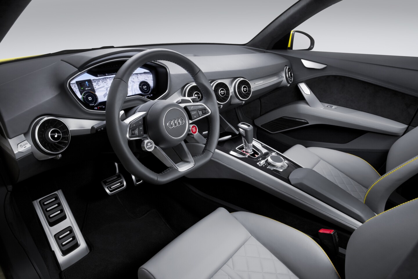 The interior includes a virtual cockpit and MMI