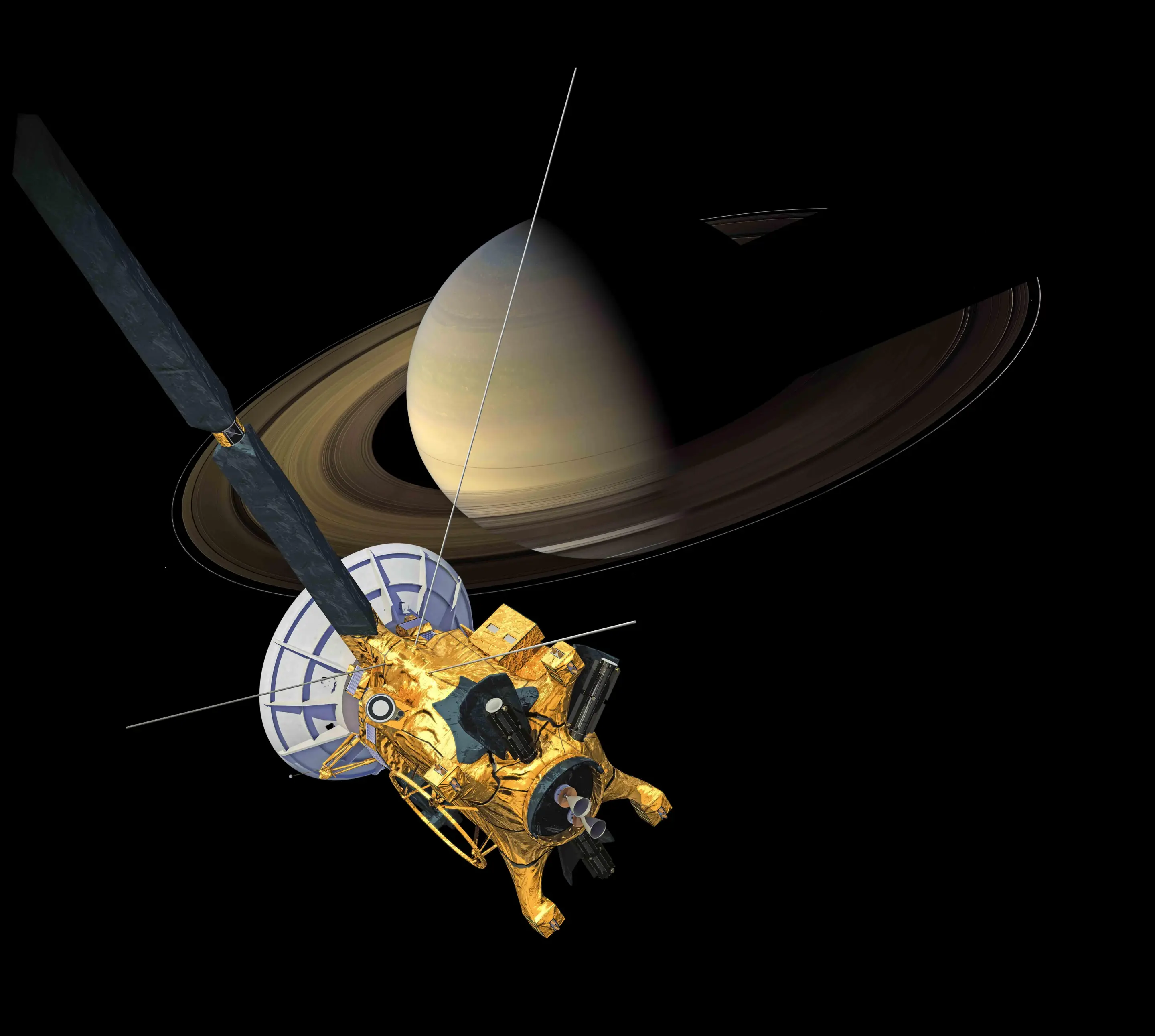 Artist's concept of the Cassini probe (Image: NASA/JPL-Caltech)