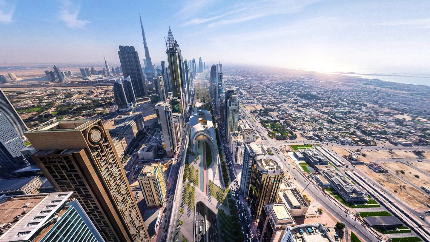 X-Space | Urban Fabric Regeneration received the WAFX Prize for its project Verform which envisions creating a new 'urban living room' on the longest road in the United Arab Emirates