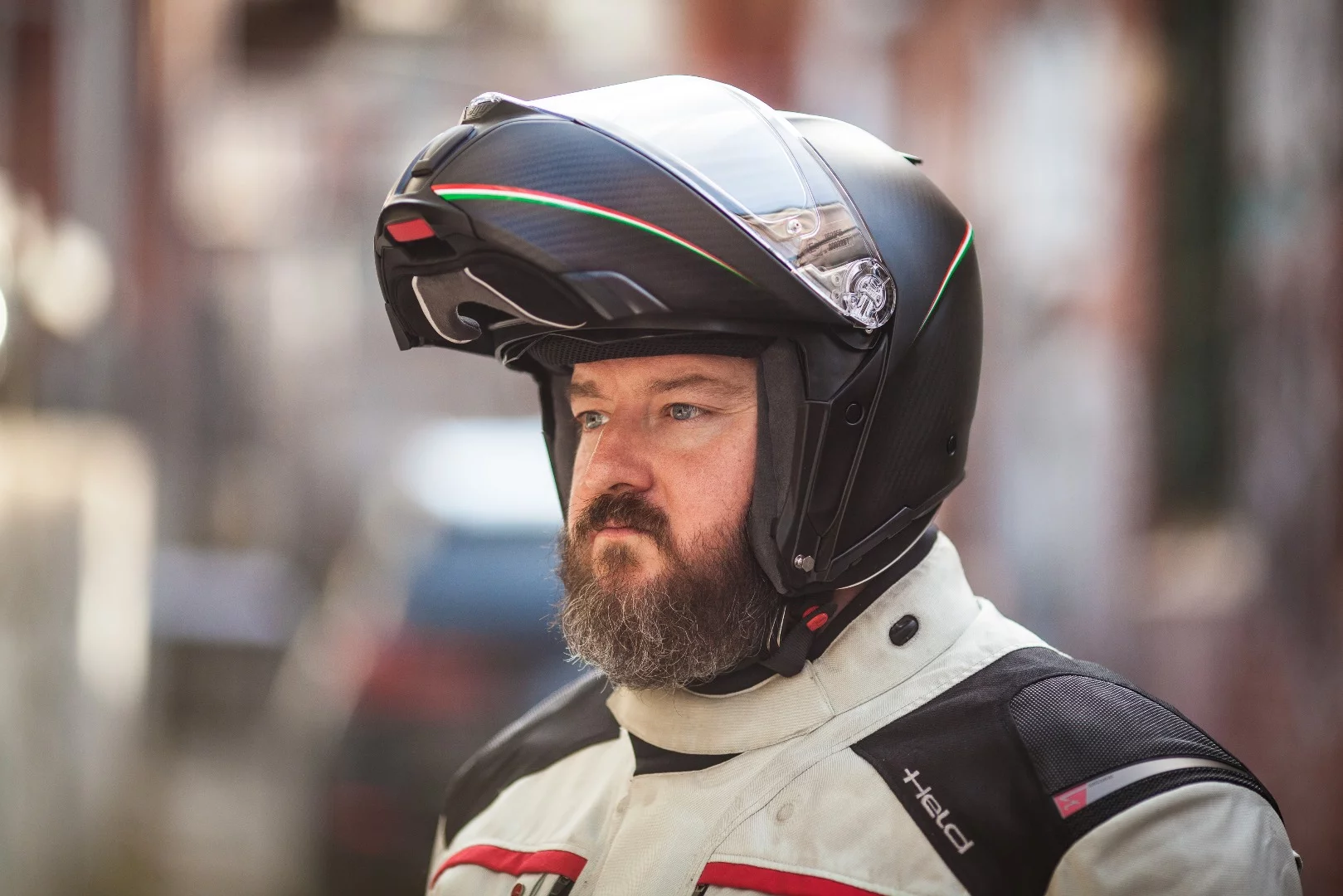 AGV SportModular: if your face looked like this, you'd ride open face too. It's a community service.