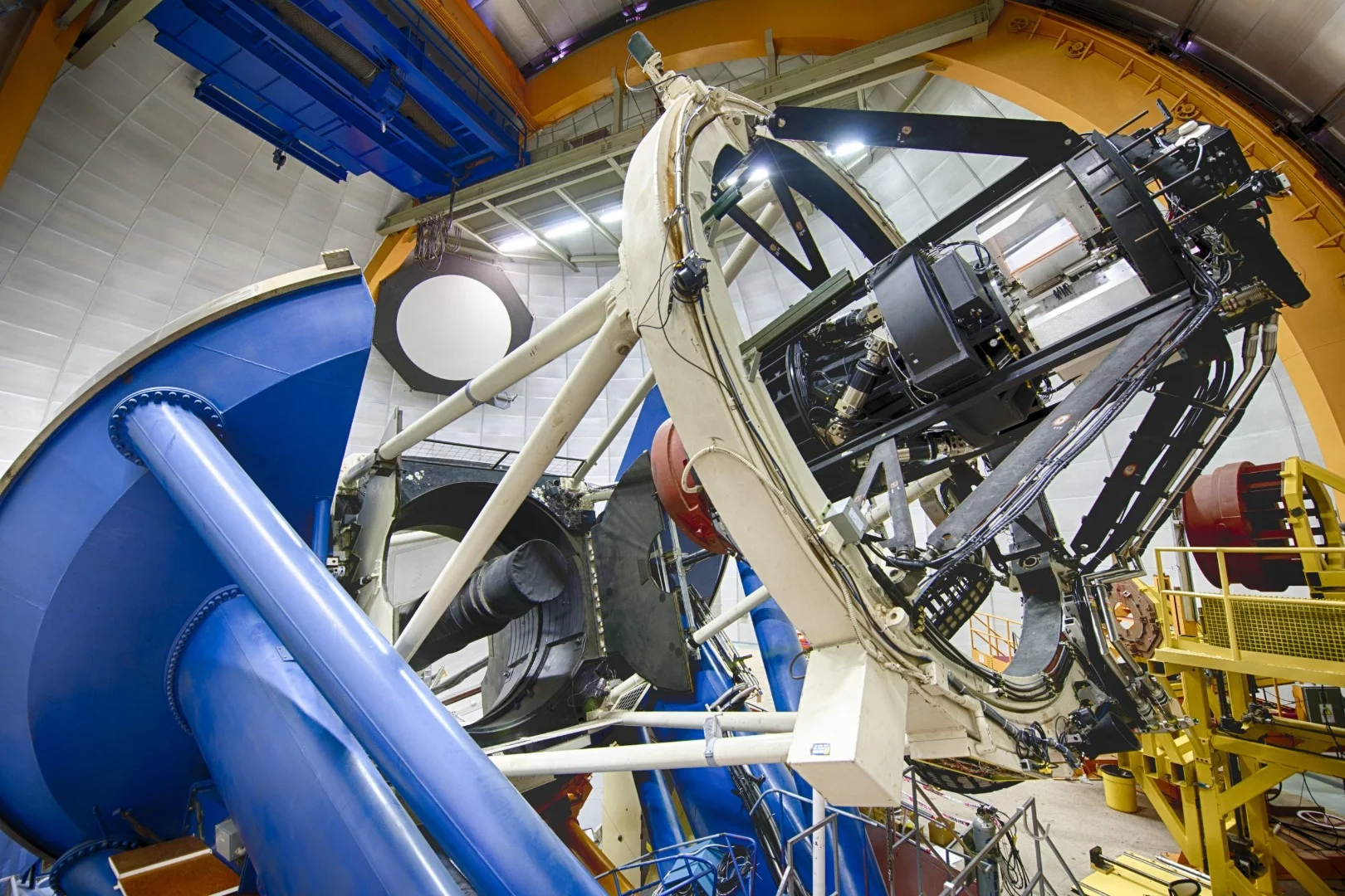 The Dark Energy Camera mounted on the Blanco telescope in Chile