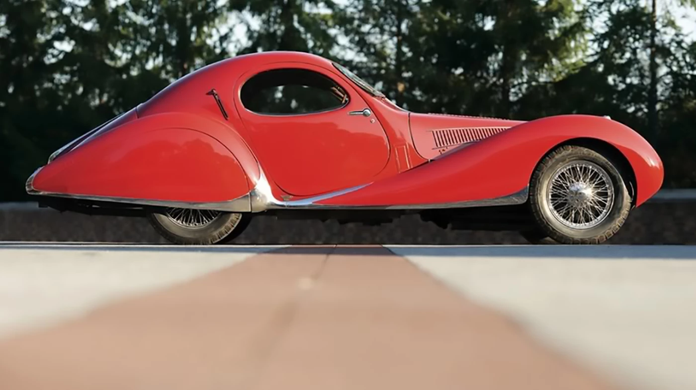 This 1937 Talbot-Lago T150 C SS Tear Drop Coupe (chassis #90105) has a storied provenance that includes renowned 1930s playboy Tommy Lee and industrial designer Brooks Stevens. It has sold twice at auction, the first by Christies in 2005 for $3,535,000 and the second by Gooding & Co in 2009 for $3,520,000.