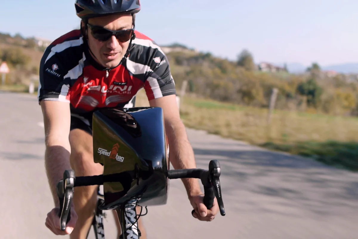 The Speed Up Bag is a combination cargo compartment and aerodynamic partial fairing