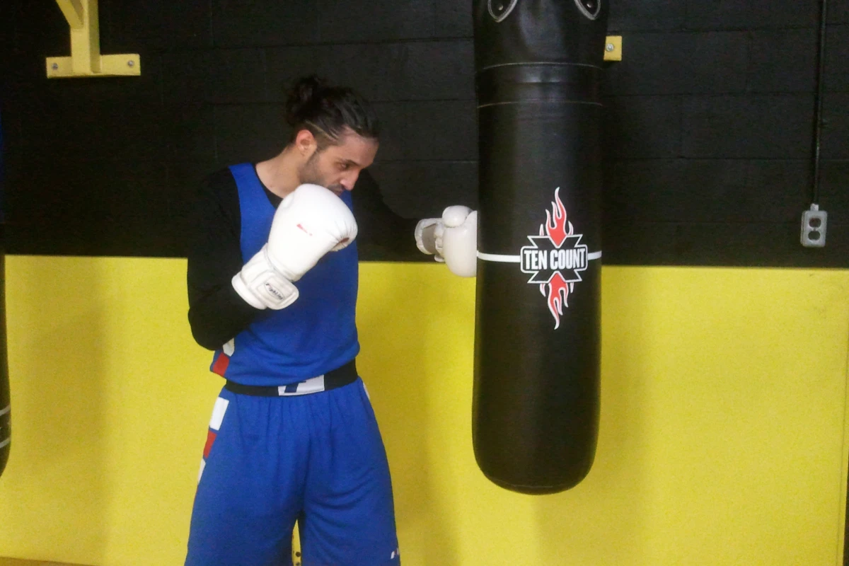 The Ten Count is a "smart" punching bag that records the number and force of the user's punches