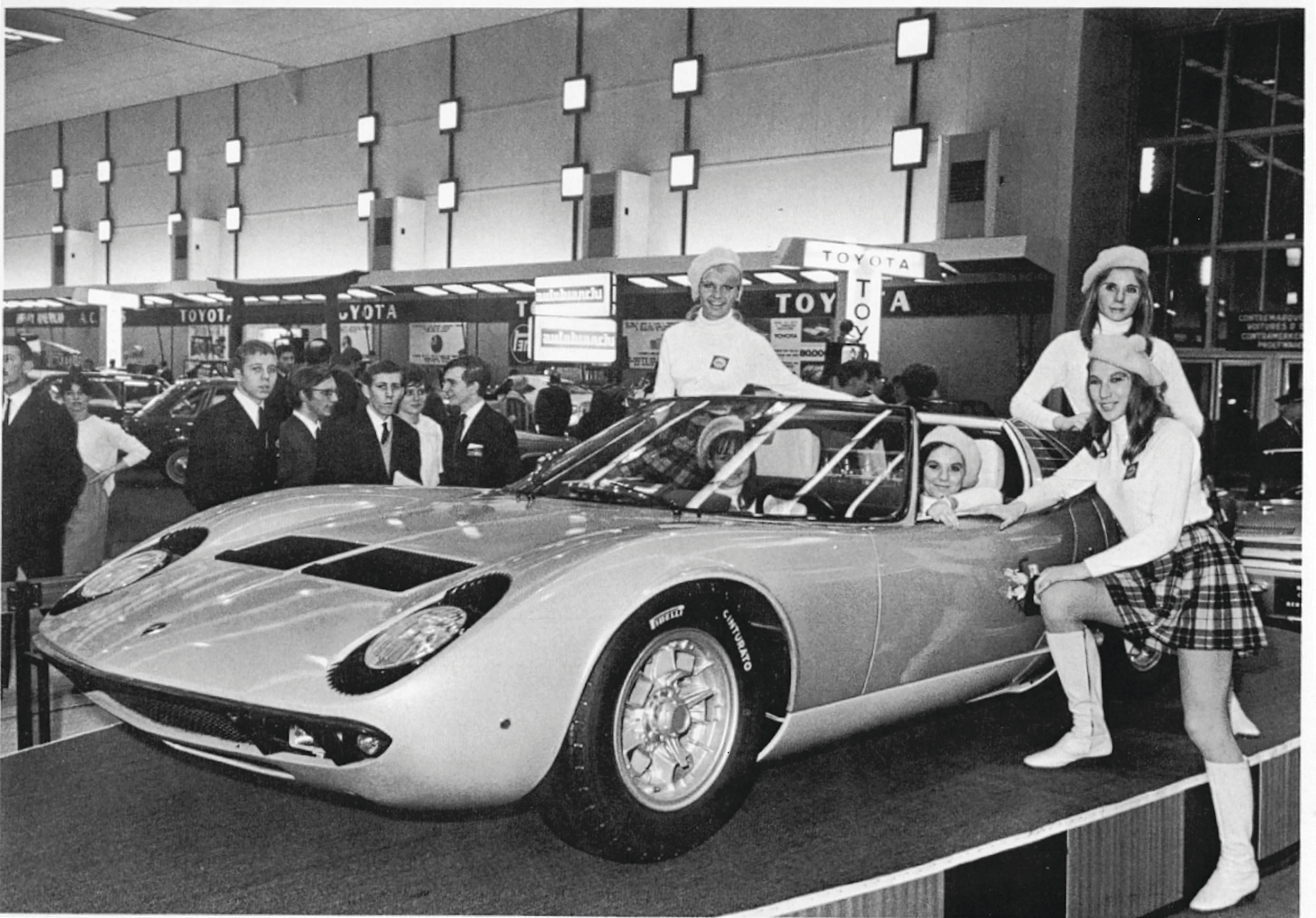 Miura Roadster made its 1968 debut with standard 1960s models as visual aids, today the Miura can fetch anywhere from $600k to $1 million US dollars