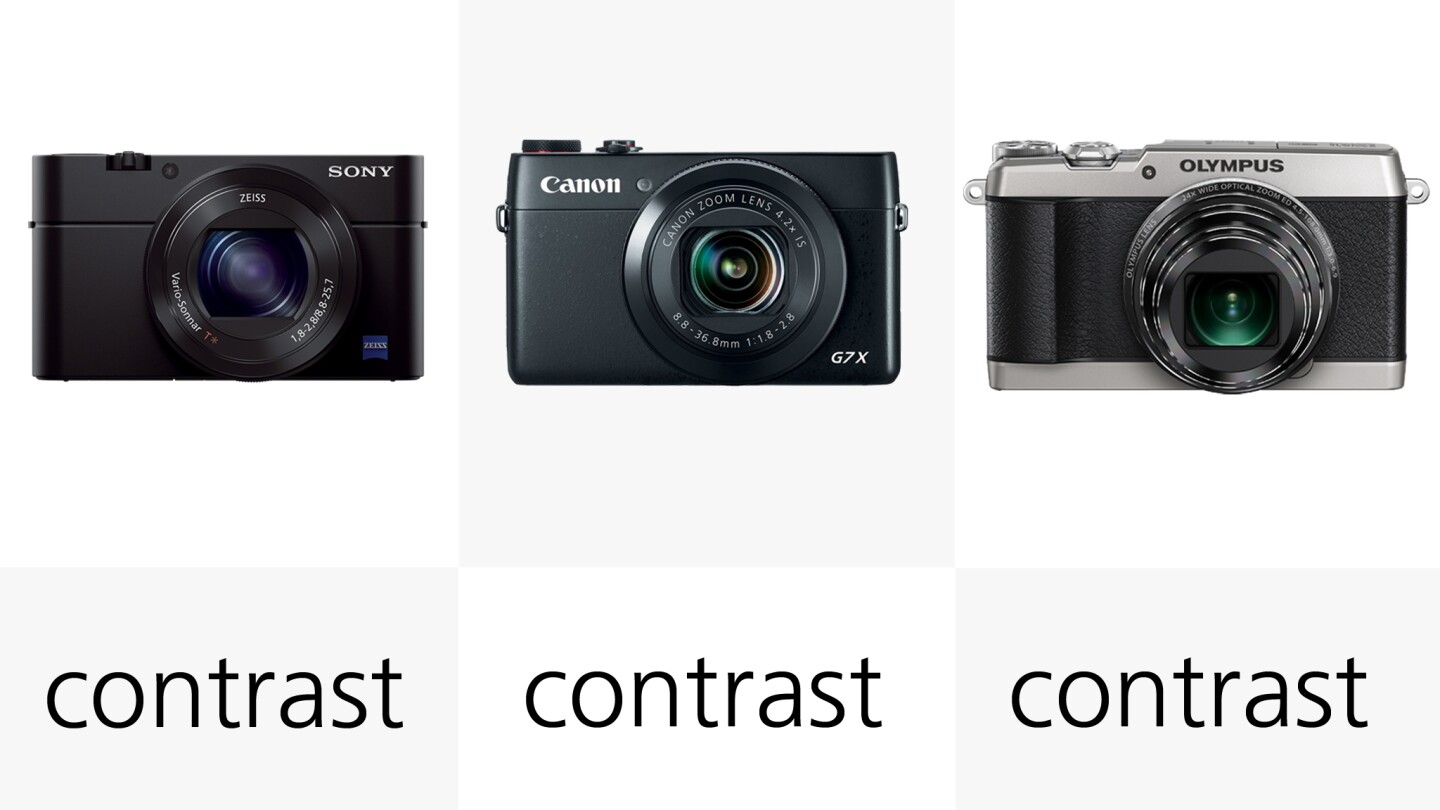 The majority of the compact cameras in our selection use contrast-based autofocus systems