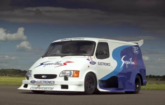 The Cosworth-powered, Formula One-inspired Supervan 3 concept of the 1980s