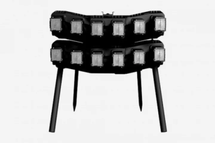 The TASER Shockwave stacked vertically