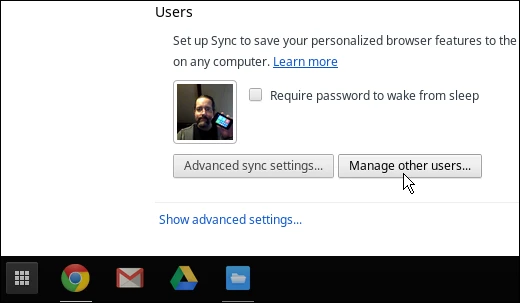 Manage Chromebook users