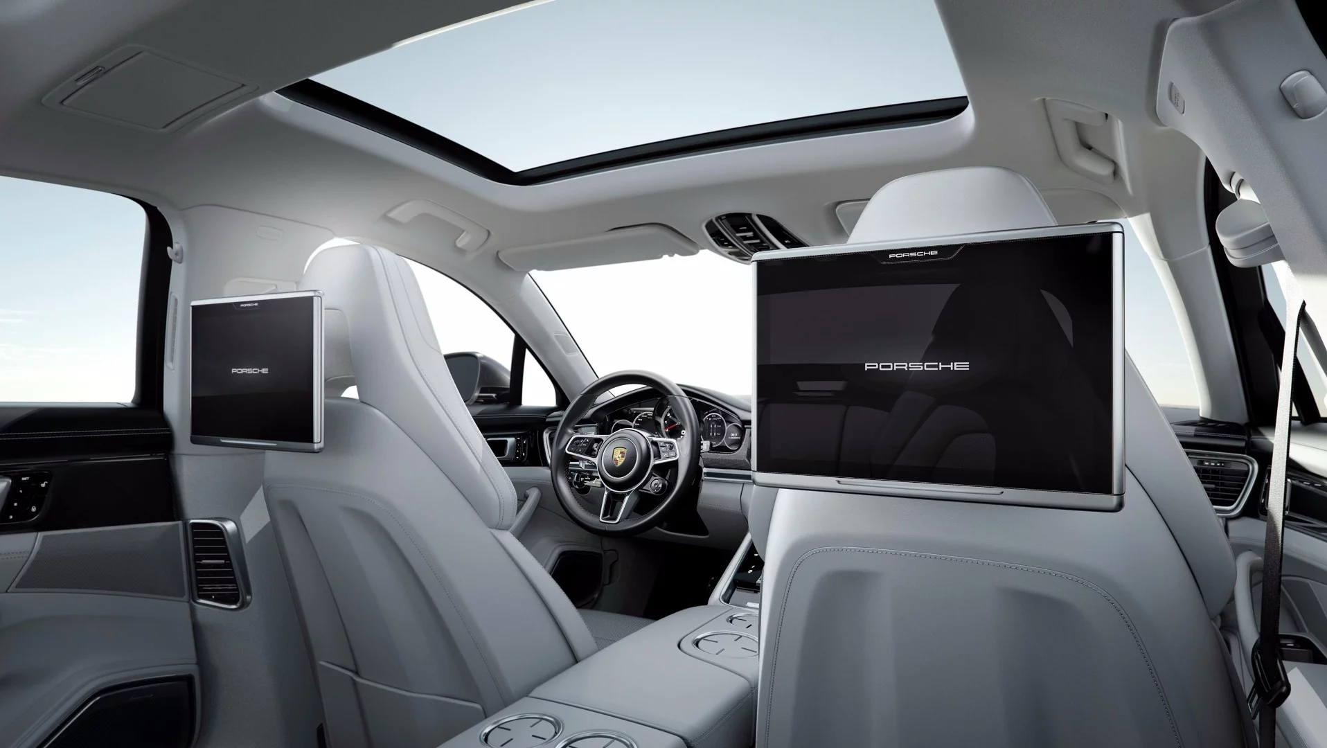 The Panamera Executive comes with optional 10.1-inch seatback screens
