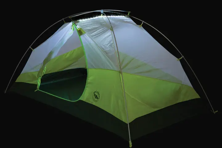 Big Agnes Tumble 2 mtnGLO features built-in LED lighting