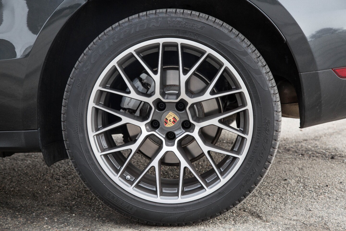 The wheels on the Macan S hide steel brakes with plenty of stopping power