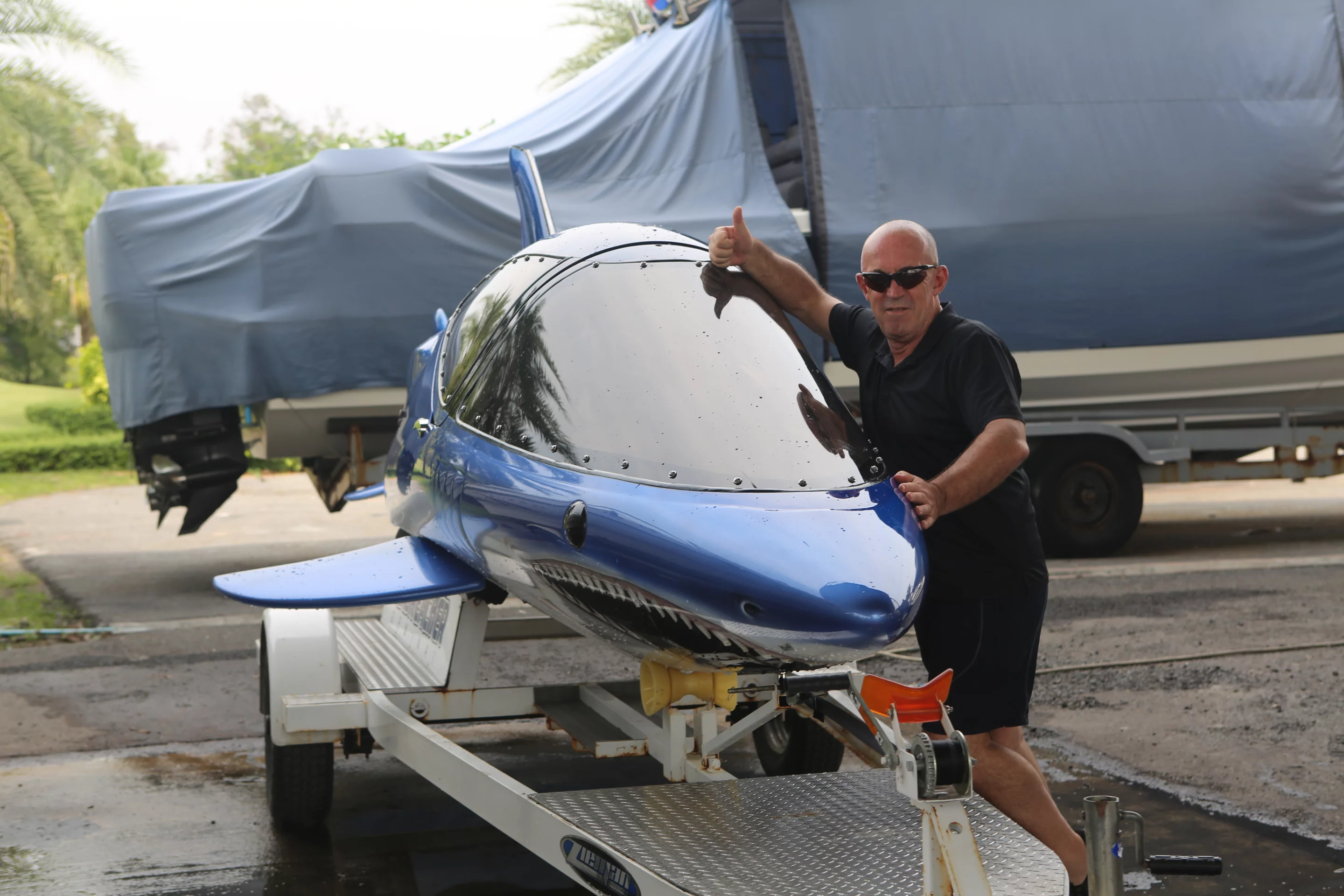 Gizmag's Seabreacher test flight. Photo: Husna Namirembe