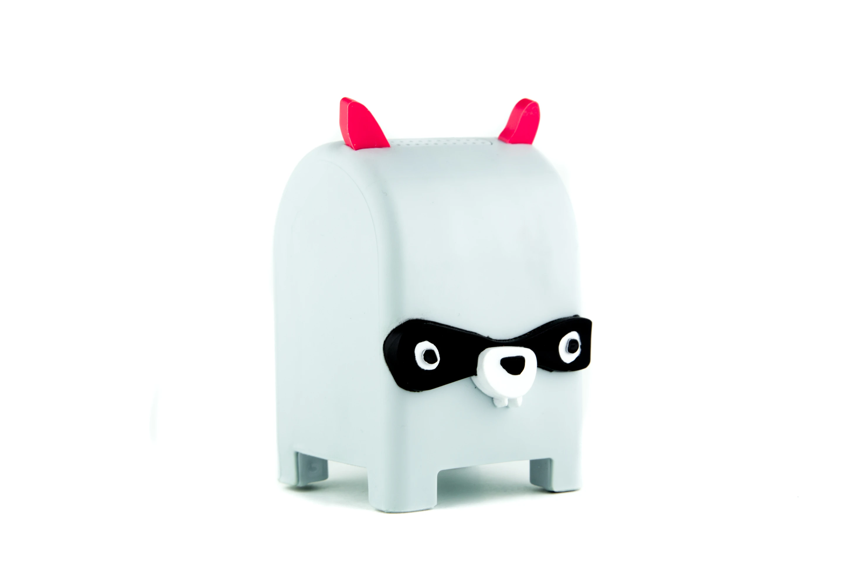 The Rochester Mailman modeled on a raccoon trills and cooes (Photo: Toymail Co)