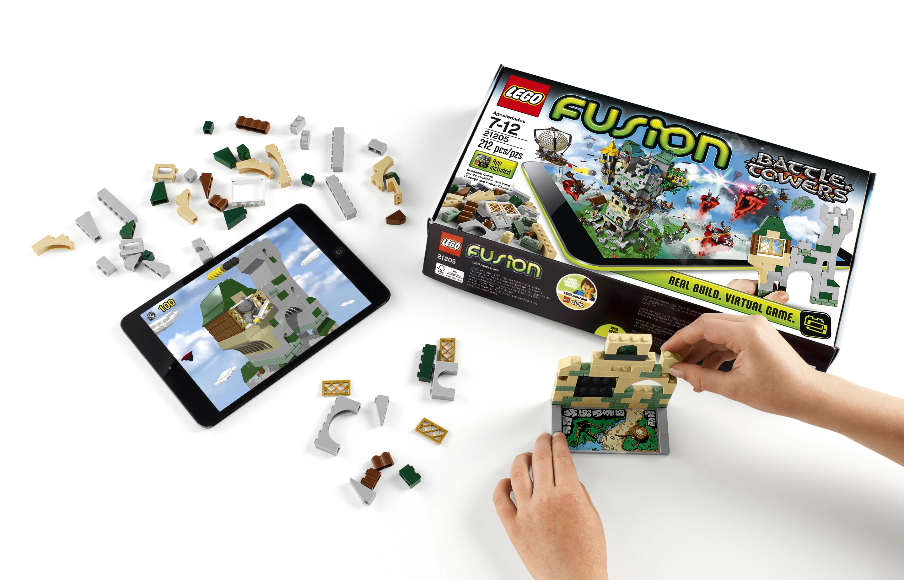 Lego Fusion Battle Towers requires players to build a tower and then defend it against virtual attack in a bid to rule a kingdom