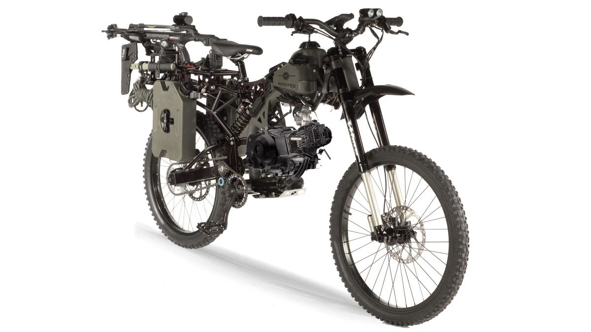 The Motoped Survival: Black Ops edition is being touted as a perfect bike for the zombie apocalypse