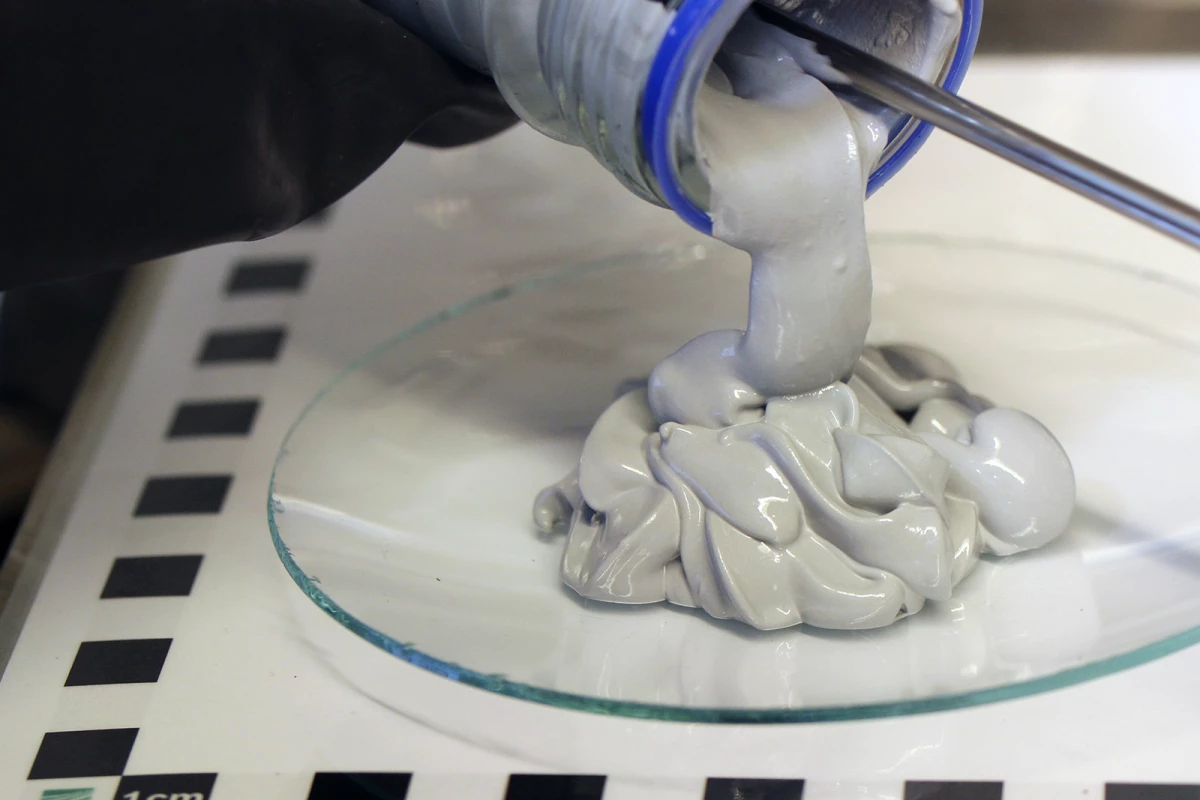 This sludgy gray goop is a clean, high-density, safe and easily transportable hydrogen energy fuel called Powerpaste