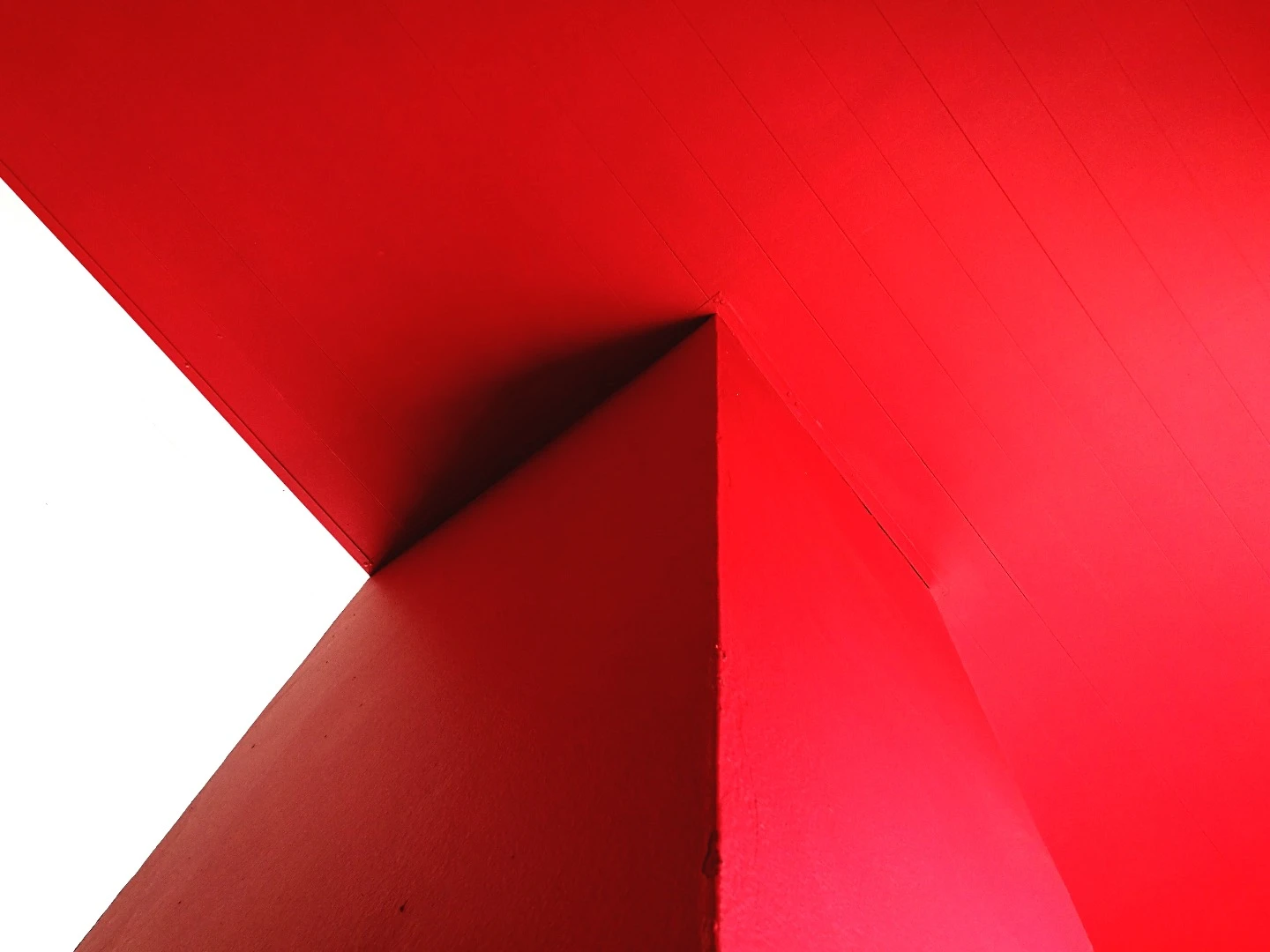 Richard Song captures the bright red hues in this closeup shot of a building