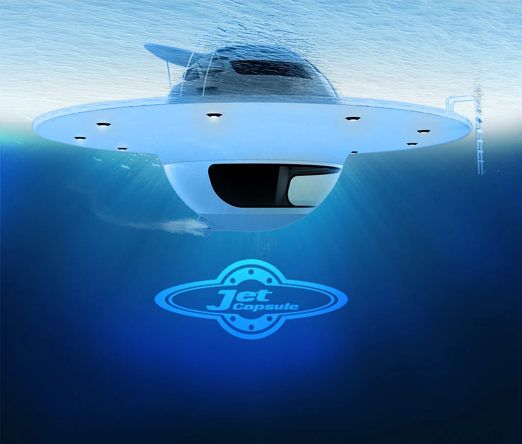 UFO features multi levels, spacious living zones and a submerged glass encased lower bedroom.
