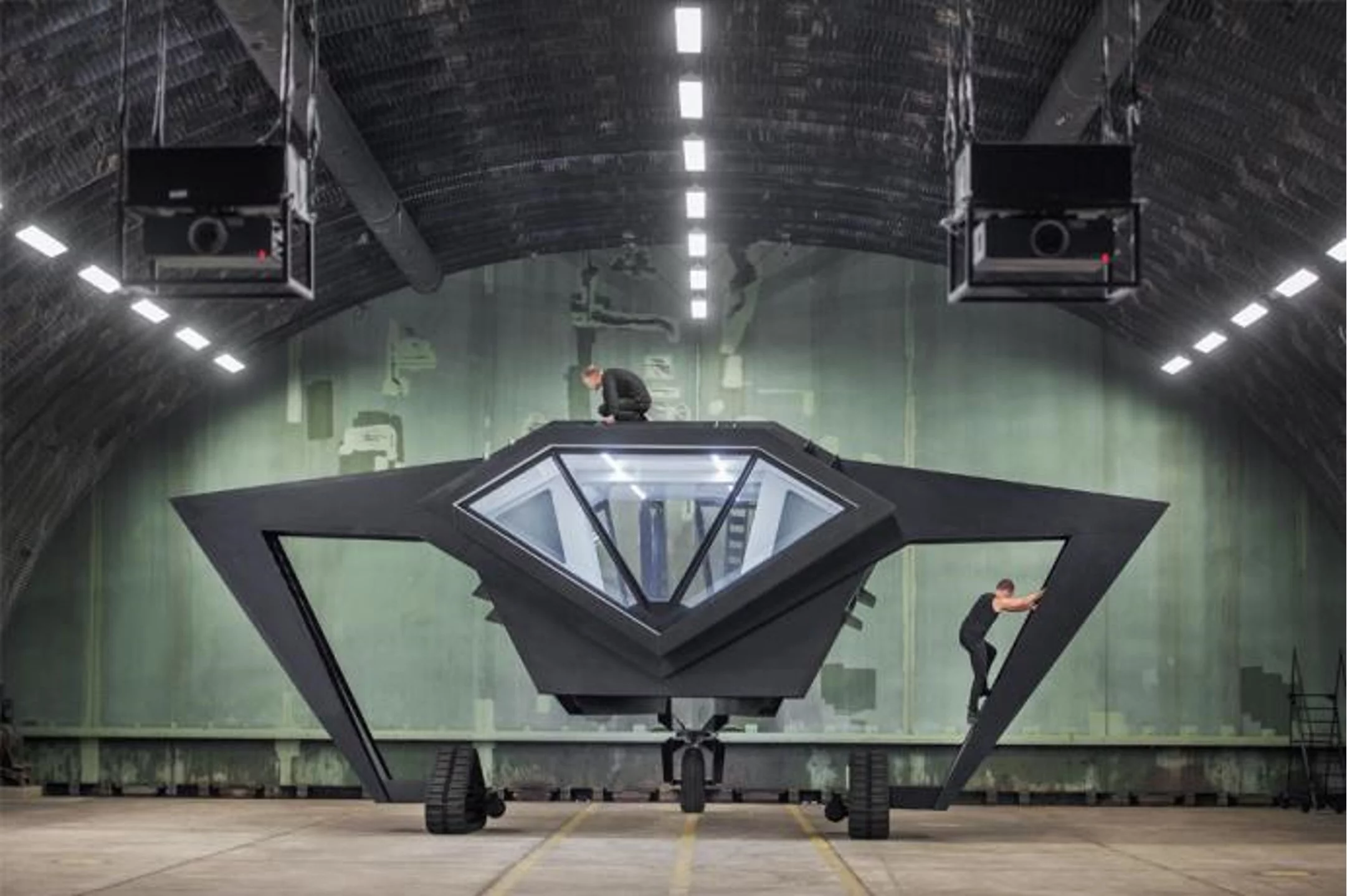 Secret Operation 610 in its hangar (Image: Rietveld Landscape, Studio Frank Havermans, Michiel de Cleene)