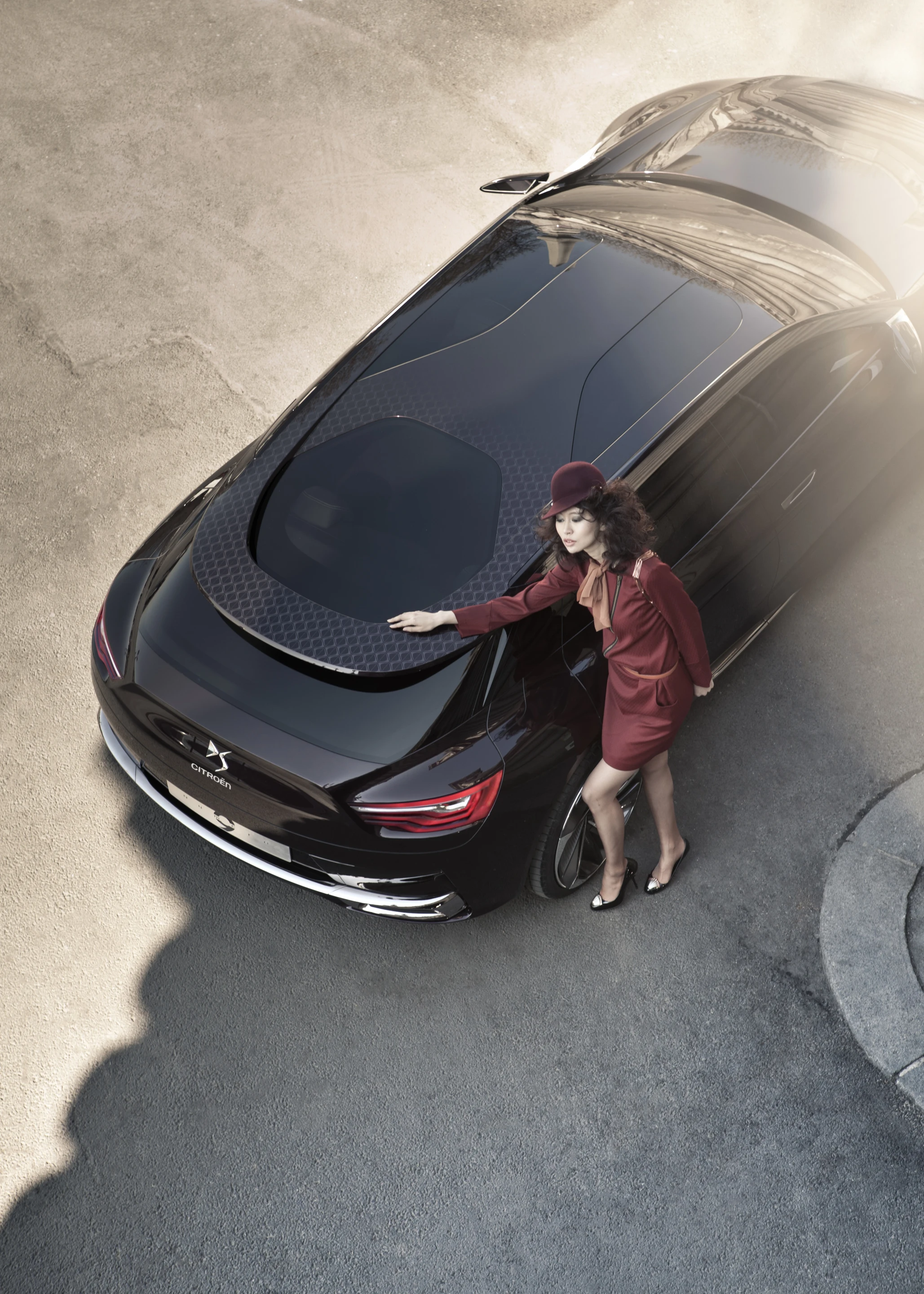 The roof of the new Citroen lets in plenty of light.